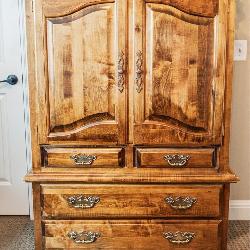 Real Nice Tall Maple Armoir  39ï¿½