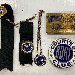 Dort Club Collection of Pins, Badges, etc.
