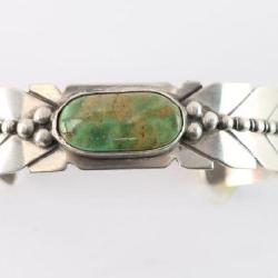 Navajo Green Turquoise Cuff.