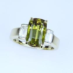 Ultra Dazzling Alexandrite & Diamond Ring.