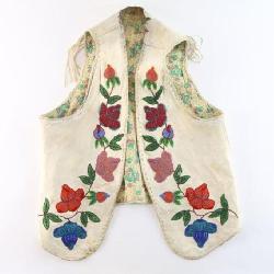 Native American Floral Beaded Vest.