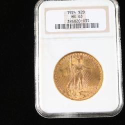 1924 20$ Saint Gaudens Coin