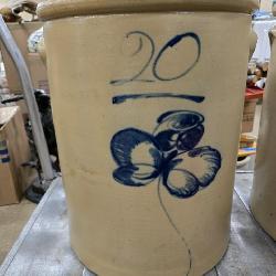 Red Wing Butterfly Crock