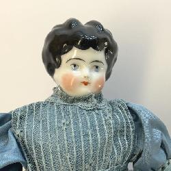 Antique German China head doll 13''