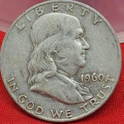 1960-D Franklin Silver Half Dollar