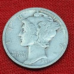 1941-D Mercury Silver Dime