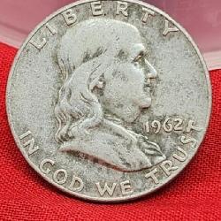 1962-D Franklin Silver Half Dollar