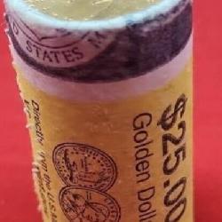 UNC Sacagawea Golden Dollars  US Mint Roll