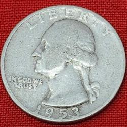 1953-D Washington Silver Quarter