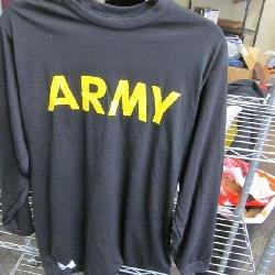 Lot of 30 Army Black Longsleeve T Shirt Medium
