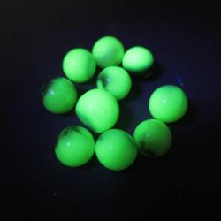 10 Uranium Glass Marbles