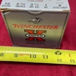 Winchester super X game load 12 gauge eight lead
