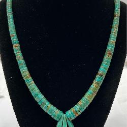 Natural Turquoise Bead Necklace