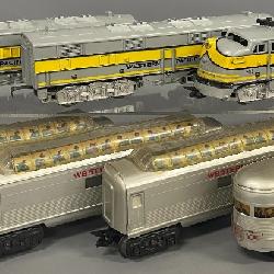Marx O gauge Western Pacific Passenger Set