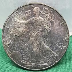 1999 Eagle Silver 1 Troy Oz .999 Fine Silver