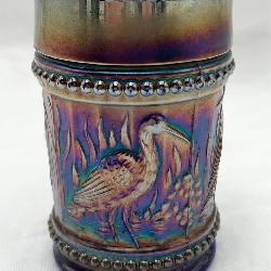 Antique Dugan ï¿½Stork & Rushesï¿½ Carnival Tumbler