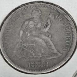 1883 Seated Liberty Dime