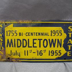 1955 Middletown Bicentennial License Plate