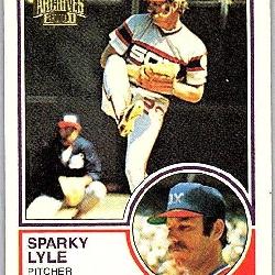 TOPPS ARRCHIVES SPARKY LYLE CARD