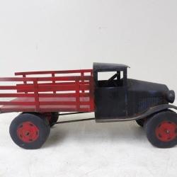 Antique Pressed Steel Stake Toy Truck