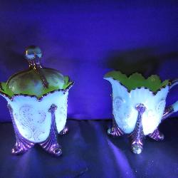 Northwood Louis XV Custard Glass Set