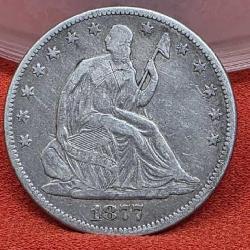 1877 Seated Liberty Half Dollar