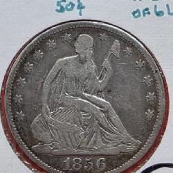 1856 Seated Liberty Half Dollar