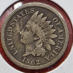 1862 Indian Head Penny