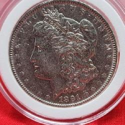 1891 Morgan Silver Dollar