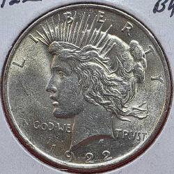 1922 Peace Silver Dollar