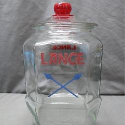 Vintage 12-Inch Lance Jar With Lid