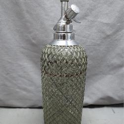 Sparklets Soda Syphon w/ Metal Wicker Overlay