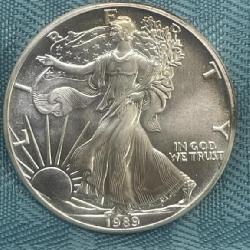 1989 American Silver Eagle 1 oz silver coin