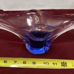 Mid century modern art glass centerpiece.