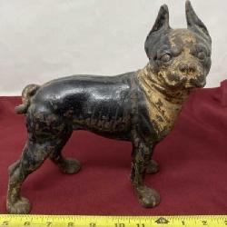 Cast iron Boston Terrier door stop.