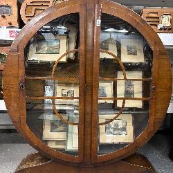 #104 Art Deco Glass Cabinet 