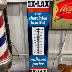 #1698 Ex-Law the Chocolated Laxative Porcelain Thermometer 