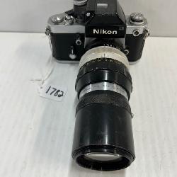 #1782 Nikon Nikkor-Q auto 200mm - Mounted on a Nikon F2 Camera. Body/ Telephoto Lens 200mm - f/4