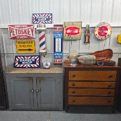 Porcelain Advertisements, Signs, Clocks