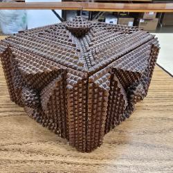 Tramp Art Covered Box