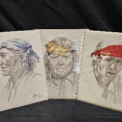3 L.E. Prints of Native Americans by Gale McKinley