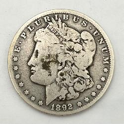 1892-O Morgan Silver Dollar