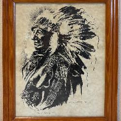 Print of Portrait Titled ï¿½Black Bear- Siouxï¿½