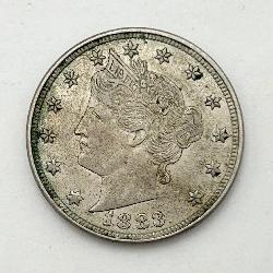 1883 ï¿½Vï¿½ Nickel, Very Good Condition