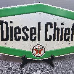 Vintage Diesel Chief Texaco Sign