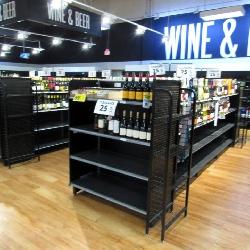 Madix Gondola Shelving 60in Tall 22/22 - 24ft W/4-4ft End Caps - Sold By The Foot