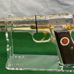 Second Amendment Commemorative Browning Hi Power .40 S&W Semi Auto Pistol, Serial# SA240, 5” Barrel, Wooden & Glass Case, Limited Edition