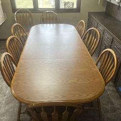 8ft (96in) Double Leafs 7 chairs 2 captains