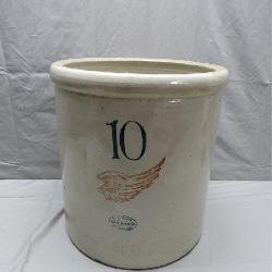Red Wing Numbered 10 Stoneware Crock