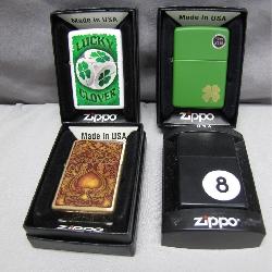 Four Themed Zippo Lighters